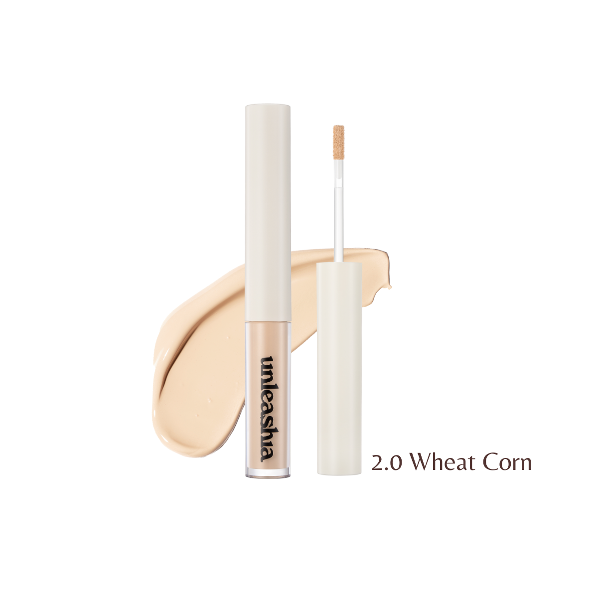 Unleashia Bye Bye My Blemish Concealer with two shades, creamy concealer and corrector for skin imperfections.