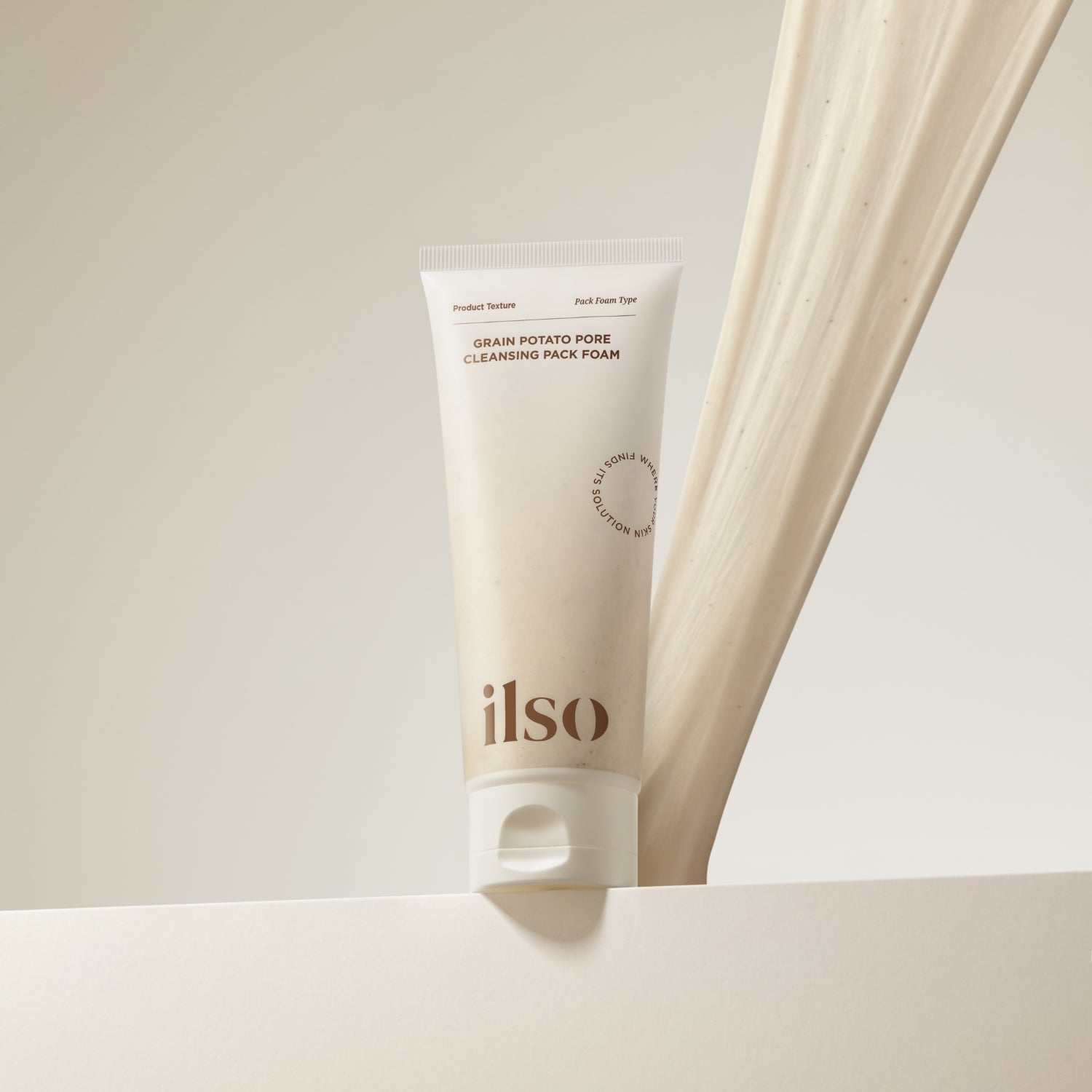 ILSO Grain Potato Pore Cleansing Pack Foam 150ml gel and foam cleanser with natural grain potato extract for deep pore cleansing.