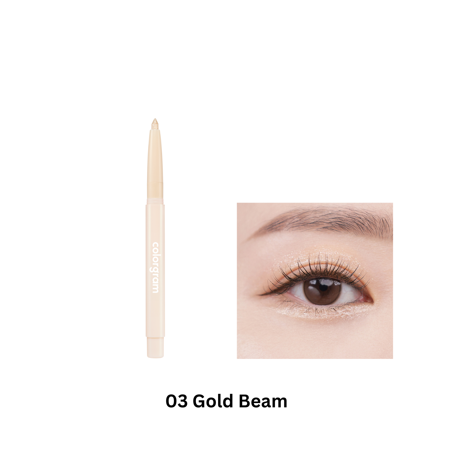 Colorgram Glitter Undereye Maker gel eyeliner in a shimmering, glittery formula for eye makeup enhancement.