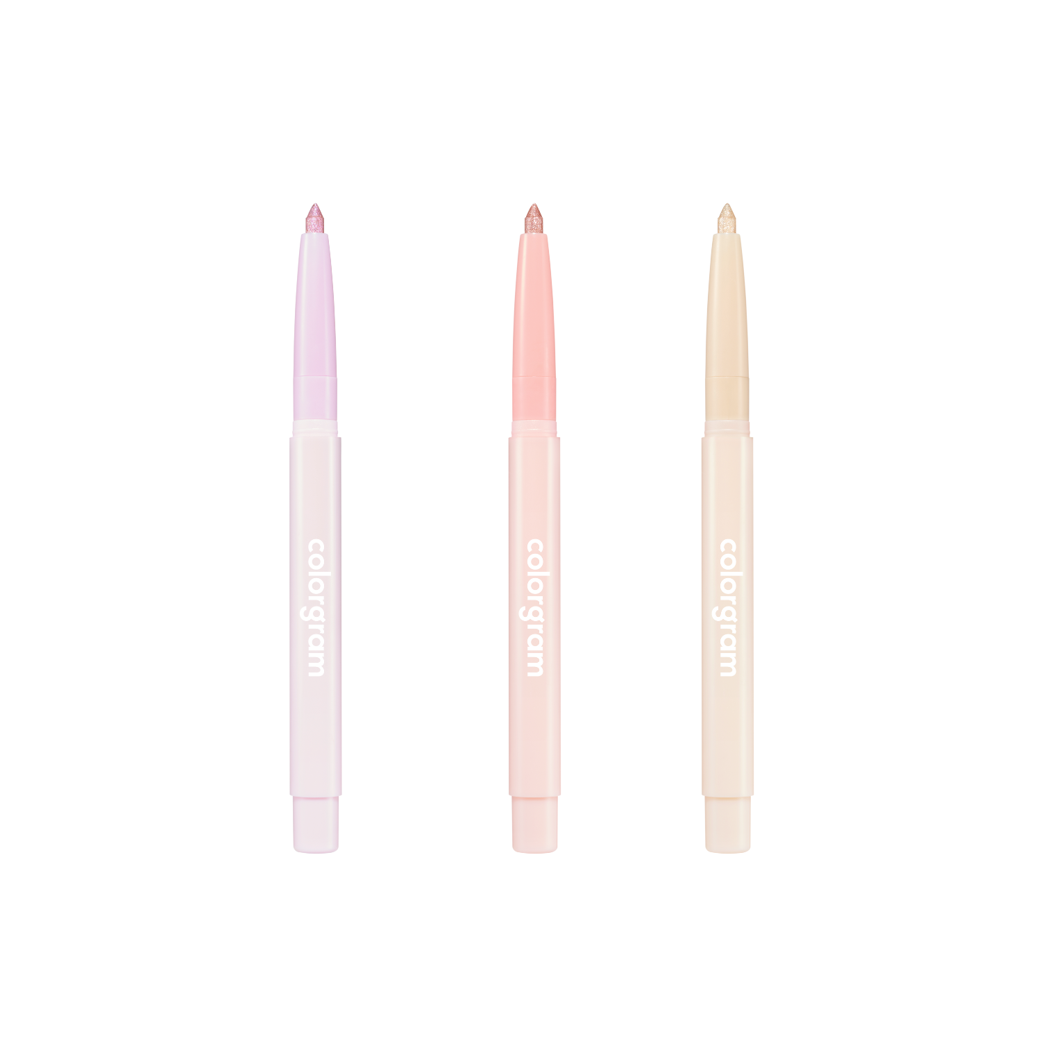 Colorgram Glitter Undereye Maker gel eyeliner in shimmering gel formula, shown in image with applicator and sparkling finish.