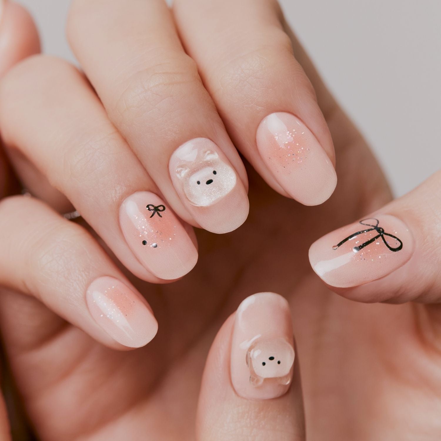 Ohora Semi-Cured Gel Nail - N Bear Up - Shop K-Beauty in Australia
