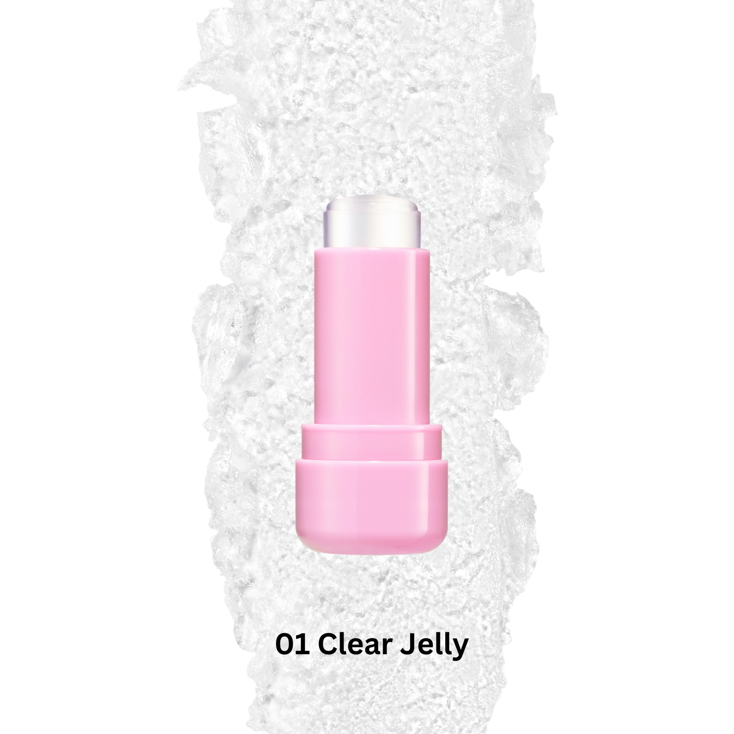 Colorgram Multi Jelly Stick blush in a vibrant, glossy pink shade, showcasing its smooth, jelly-like texture and compact design.