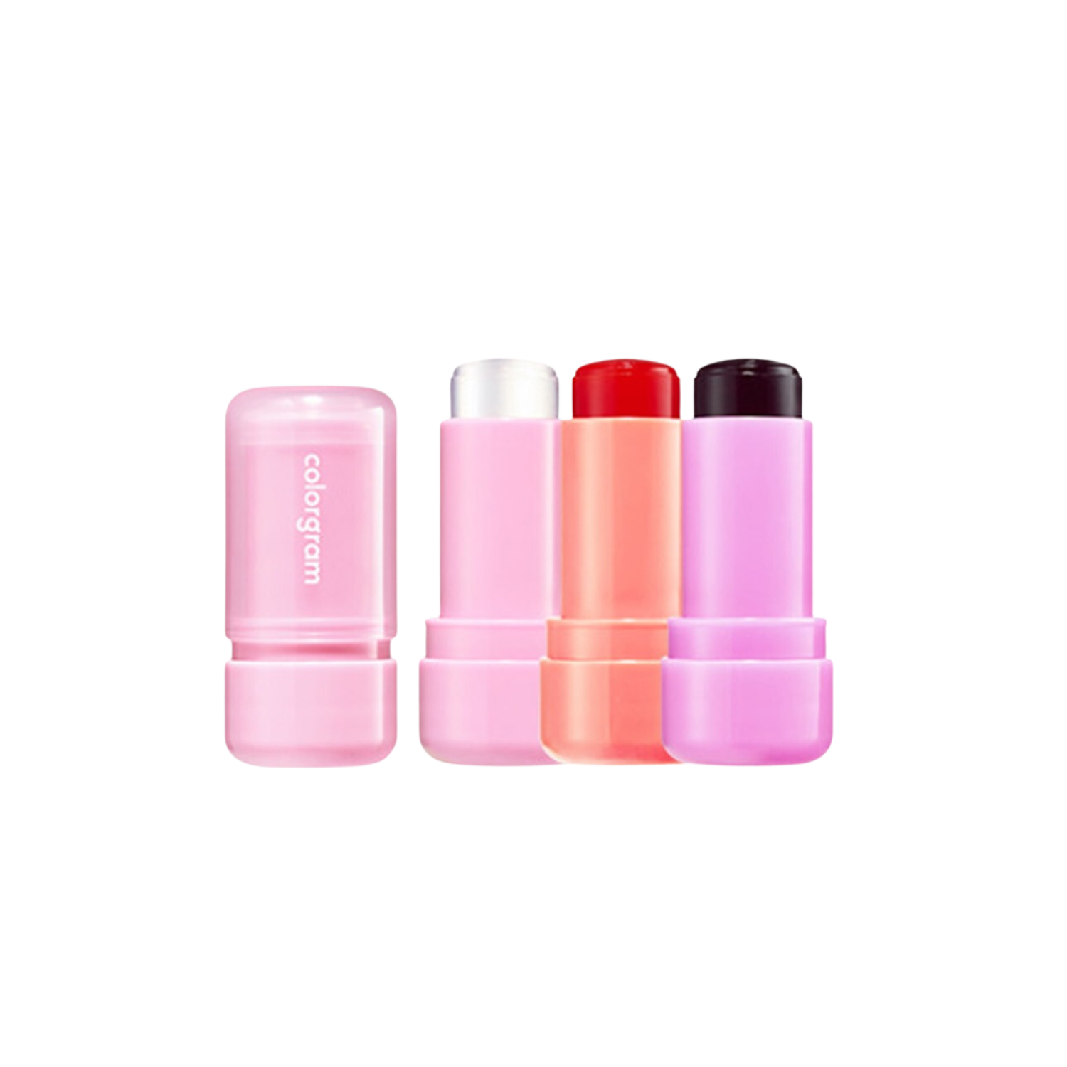 Colorgram Multi Jelly Stick blush showing vibrant, multi-colored gel formula in a sleek makeup stick container