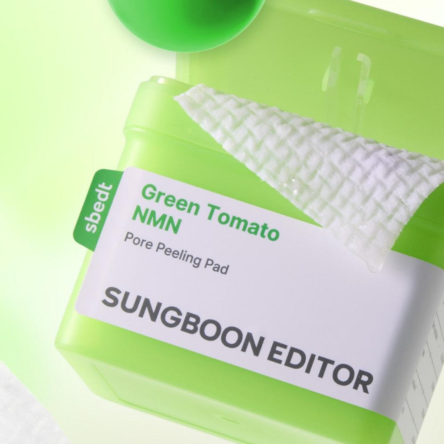 Sungboon Editor Green Tomato NMN Pore Peeling Pad 60 Pads - Shop K-Beauty in Australia