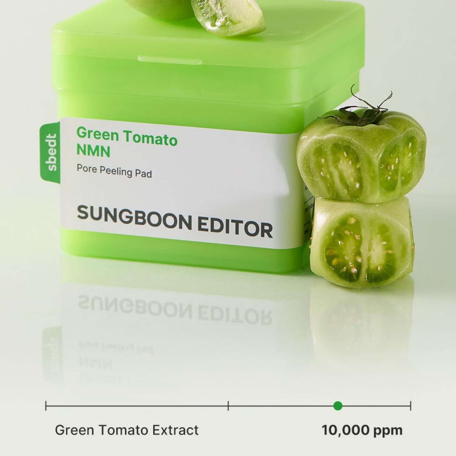 Sungboon Editor Green Tomato NMN Pore Peeling Pad 60 Pads - Shop K-Beauty in Australia