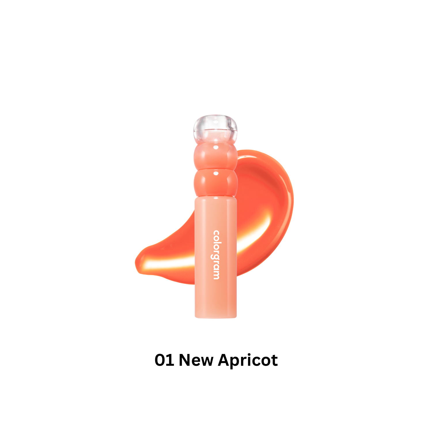 Colorgram Fruity Water Lip Tint in vibrant fruity shade, showing the sleek tube and applicator with colorful liquid inside.