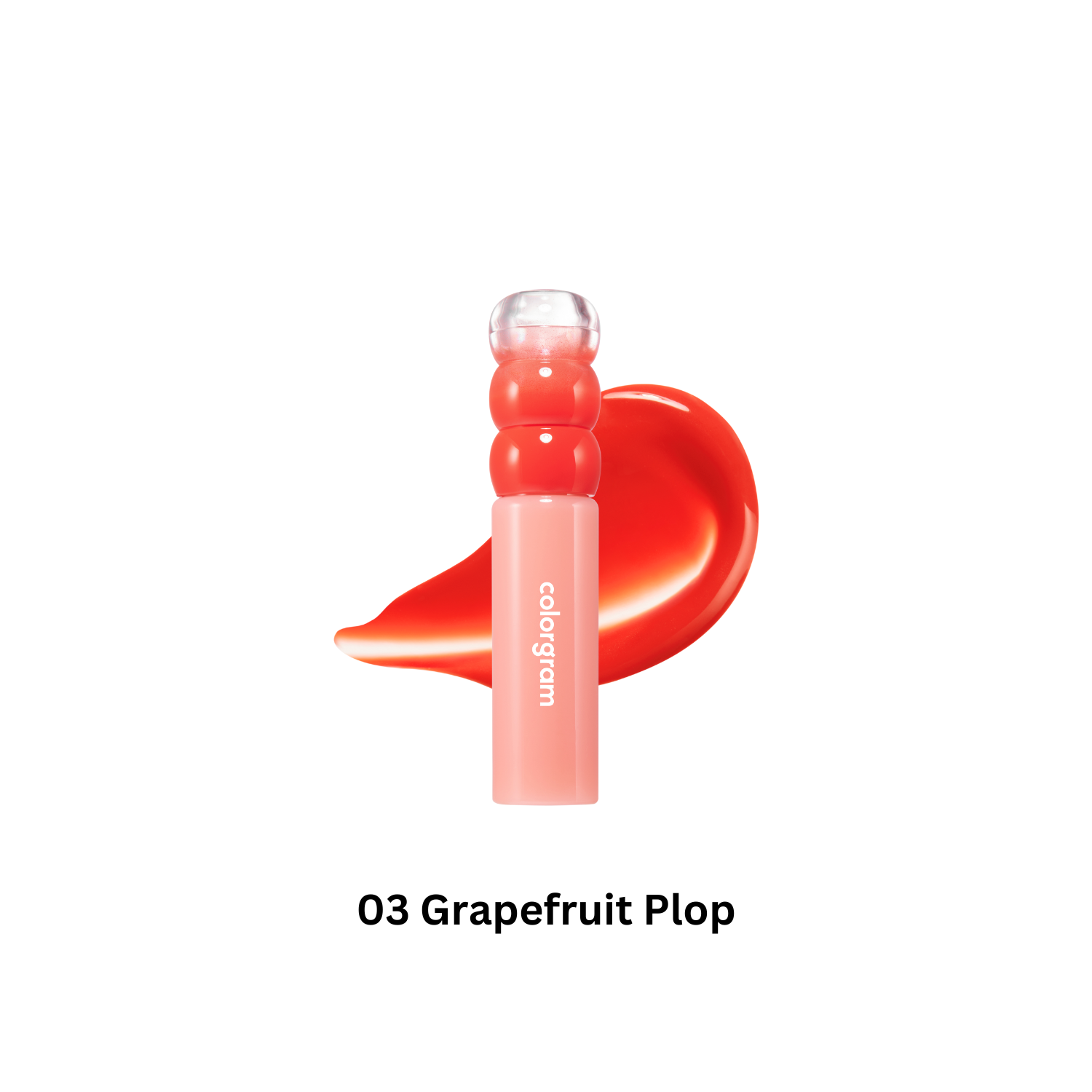 Colorgram Fruity Water Lip Tint in vibrant pink, showcasing a sleek tube and the colorful liquid inside.