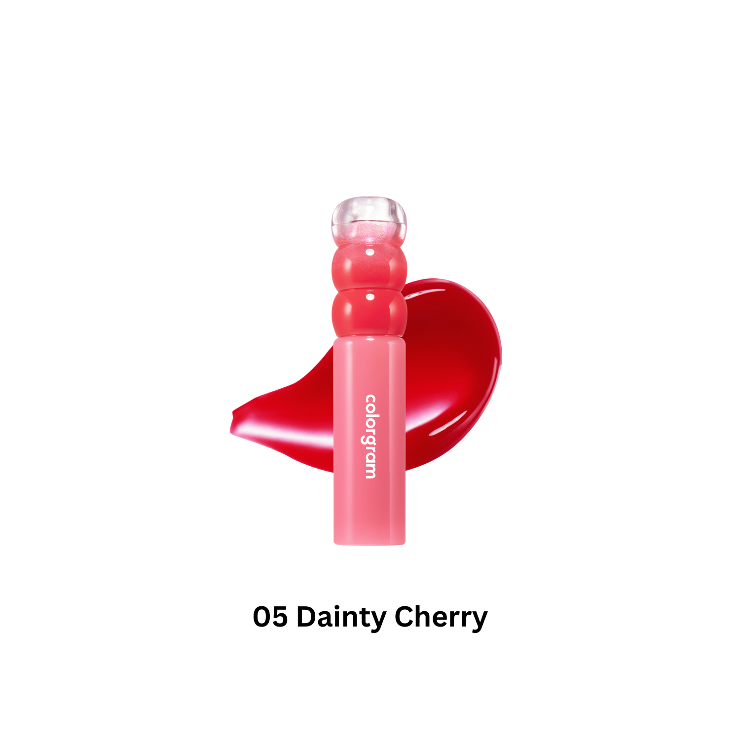 Colorgram fruity water lip tint in vibrant, berry-colored shade, showcasing the sleek packaging and glossy finish.