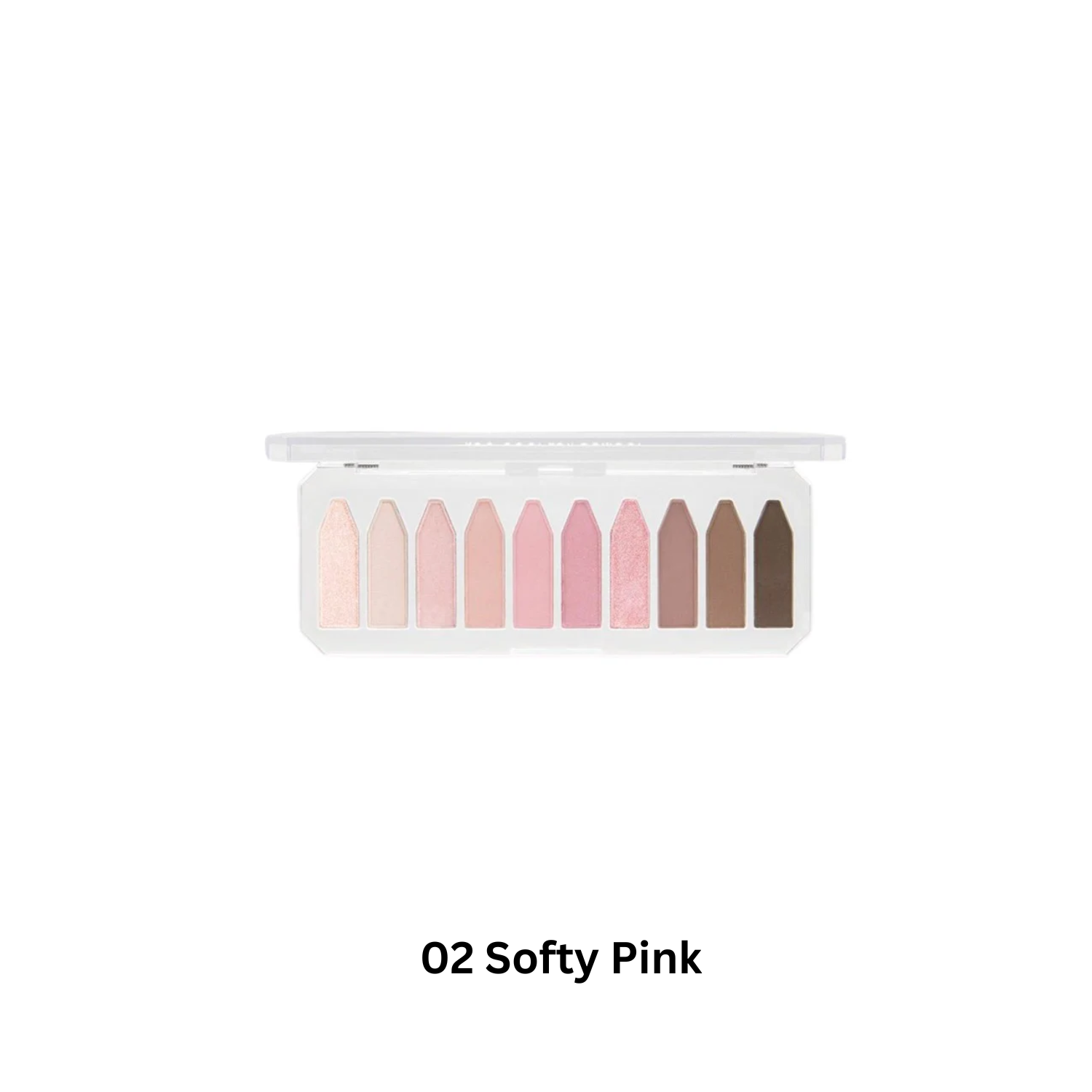 Too Cool For School Frottage Palette eyeshadow with textured, multicolored shades in a sleek compact.