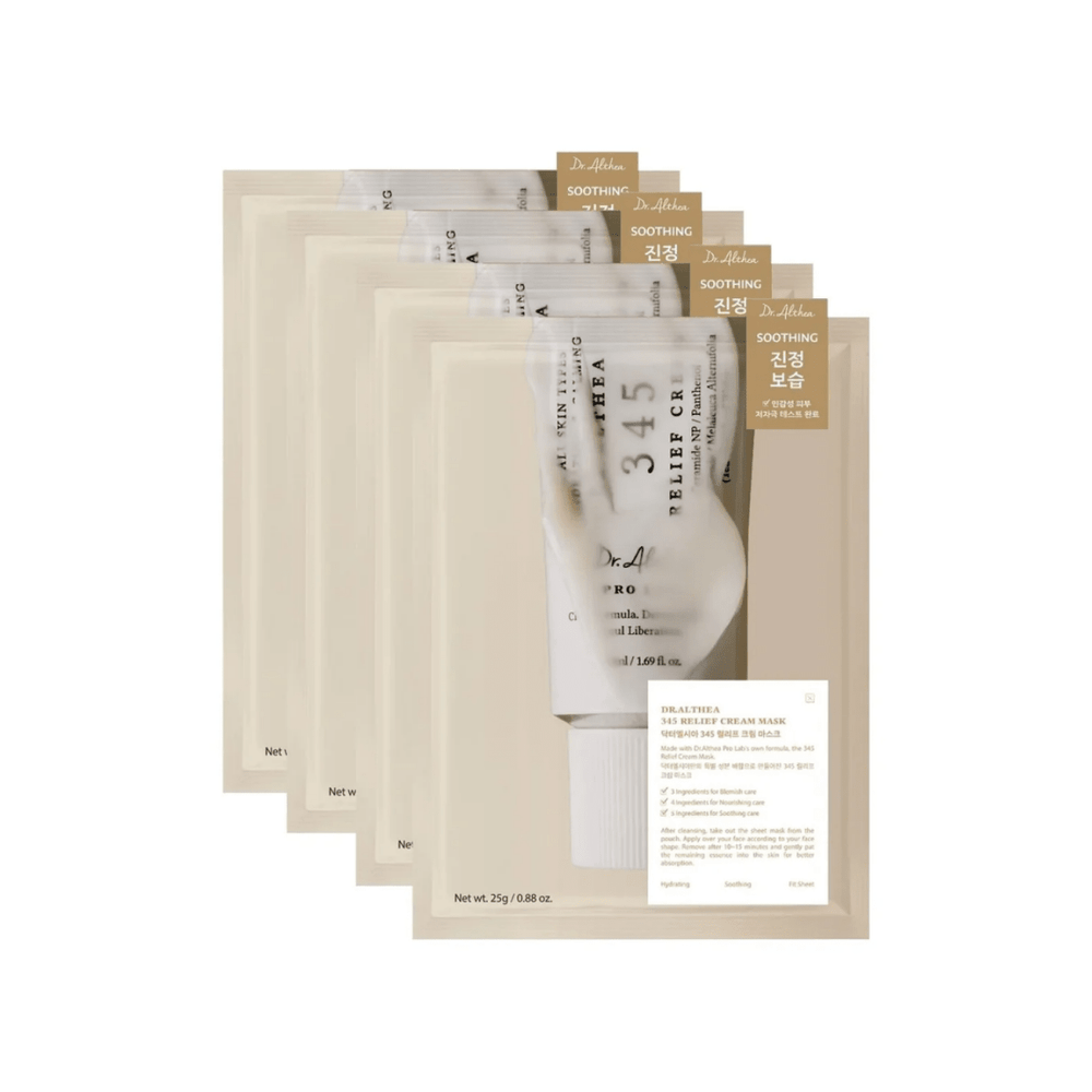 345 Relief Cream Mask Box [4pcs]