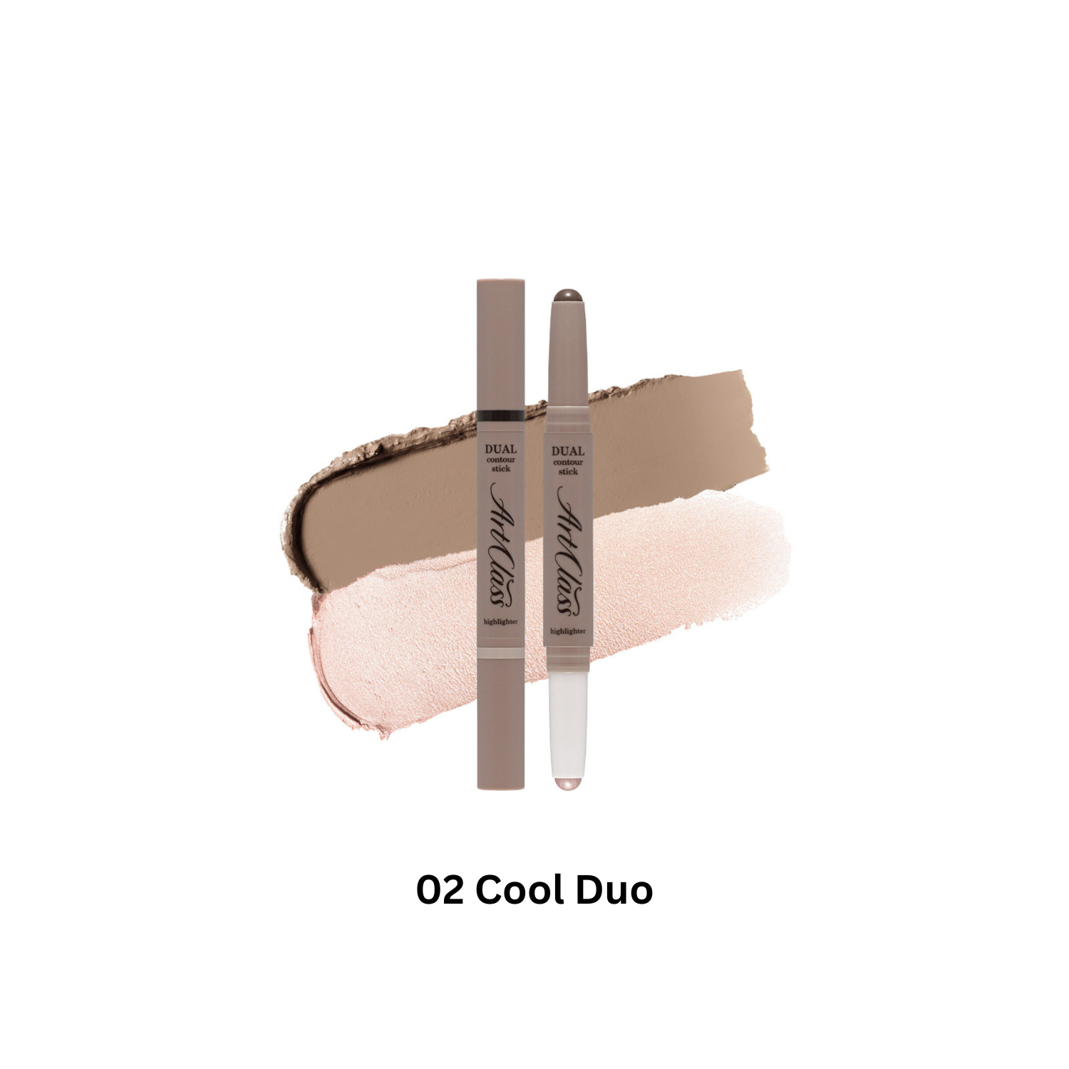 Too Cool For School Artclass By Rodin Dual Contour Stick for face contouring, shown in its sleek packaging.