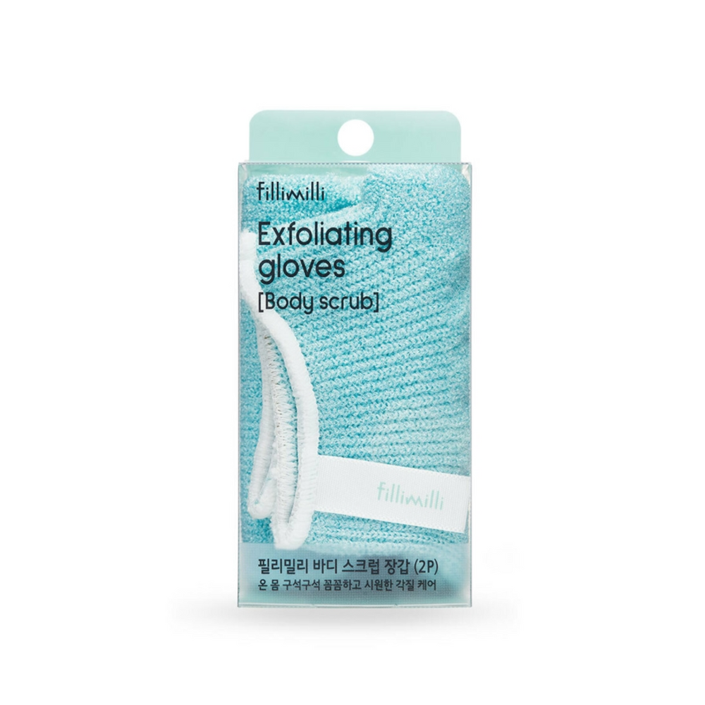 Fillimilli Exfoliating Gloves [Body Scrub] 2pcs - Shop K-Beauty in Australia