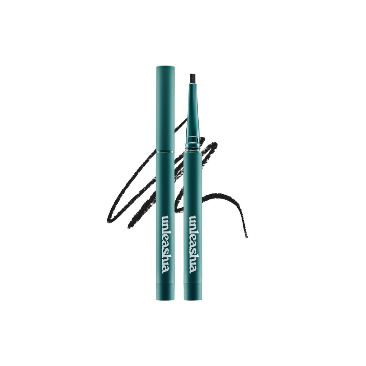 Unleashia Easy Glide Flat Liquid Eyeliner with precise tip, black liquid eyeliner for smooth, bold eye definition.