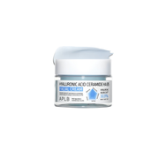 APLB Hyaluronic Acid Ceramide HA B5 facial cream in a 55ml jar, showing the moisturizer's smooth, rich texture and white packaging.
