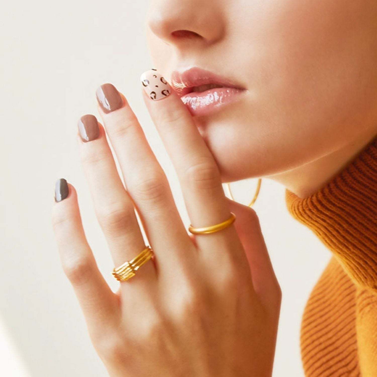 Ohora Semi-Cured Gel Nail - N Cozy Leopard - Shop K-Beauty in Australia