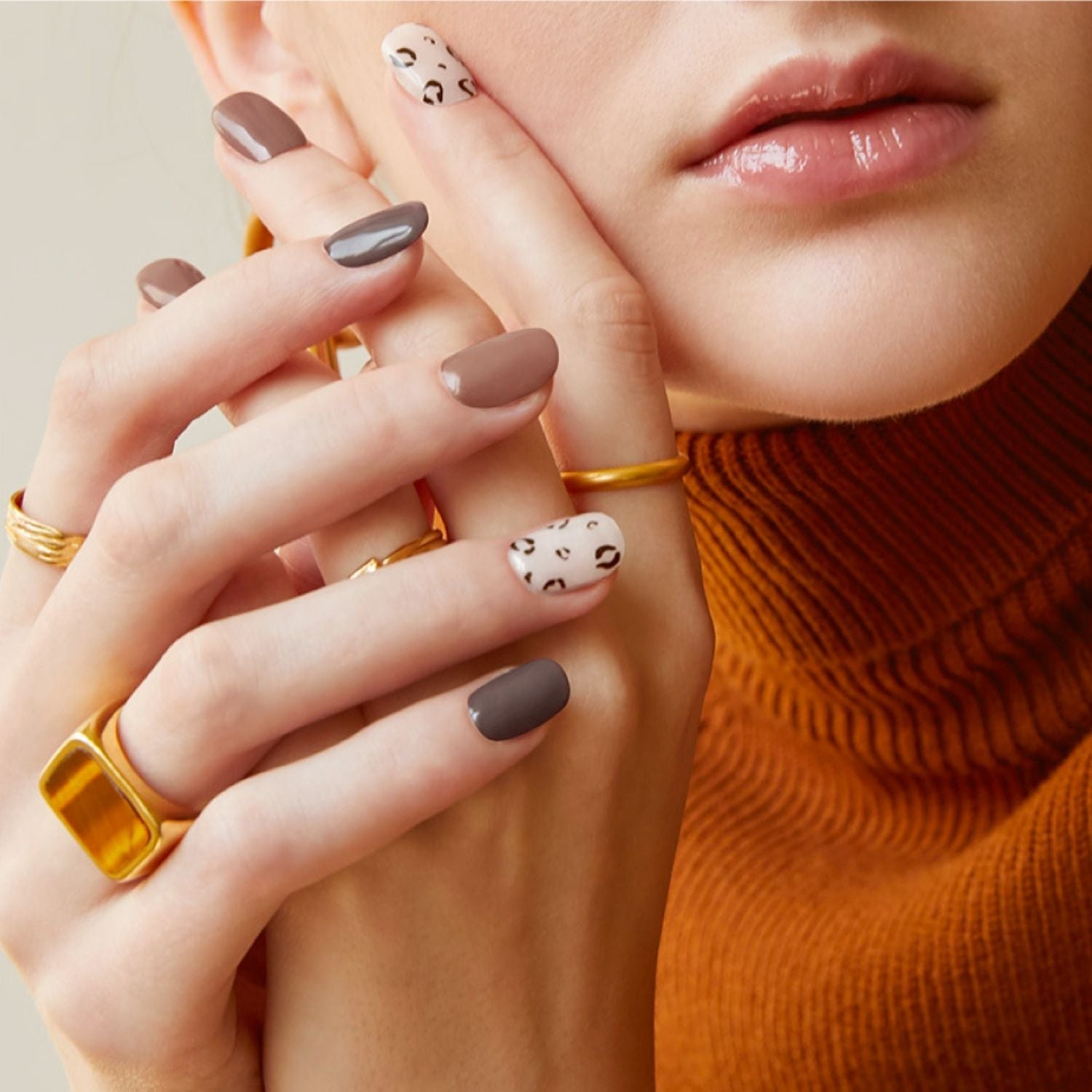 Ohora Semi-Cured Gel Nail - N Cozy Leopard - Shop K-Beauty in Australia