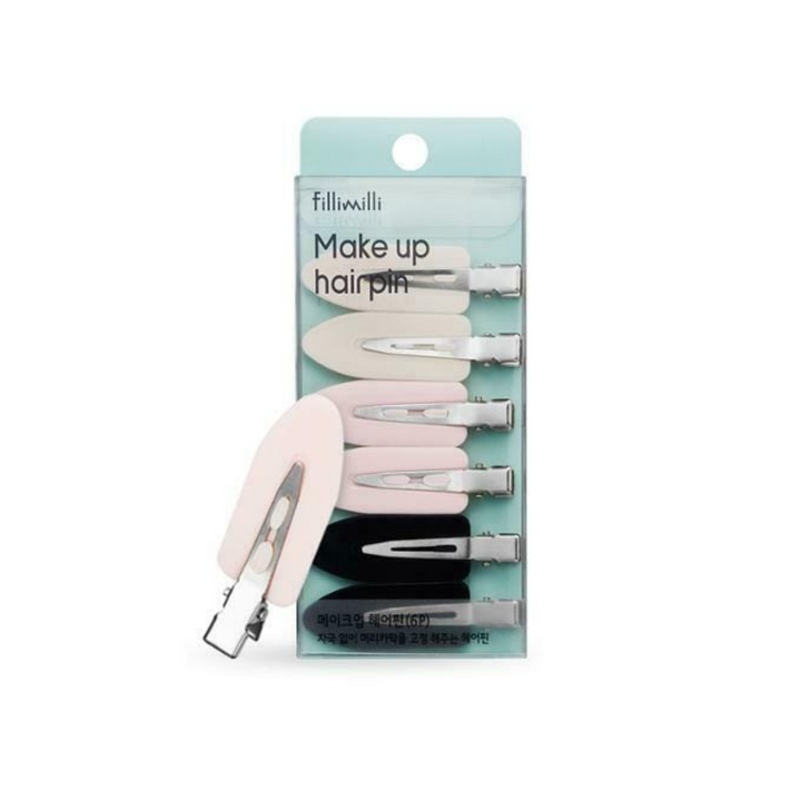 Fillimilli Make Up Hair Pin 6pcs - Shop K-Beauty in Australia