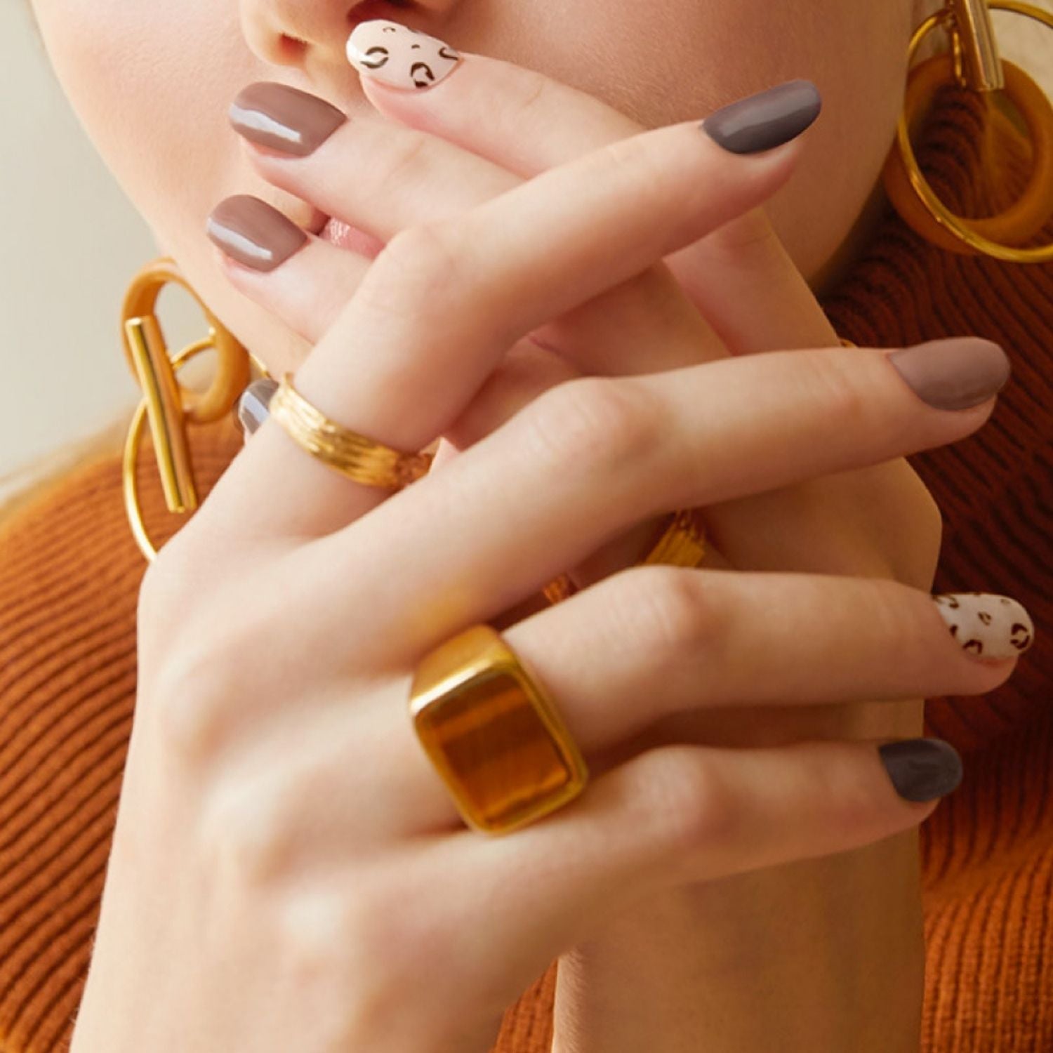 Ohora Semi-Cured Gel Nail - N Cozy Leopard - Shop K-Beauty in Australia