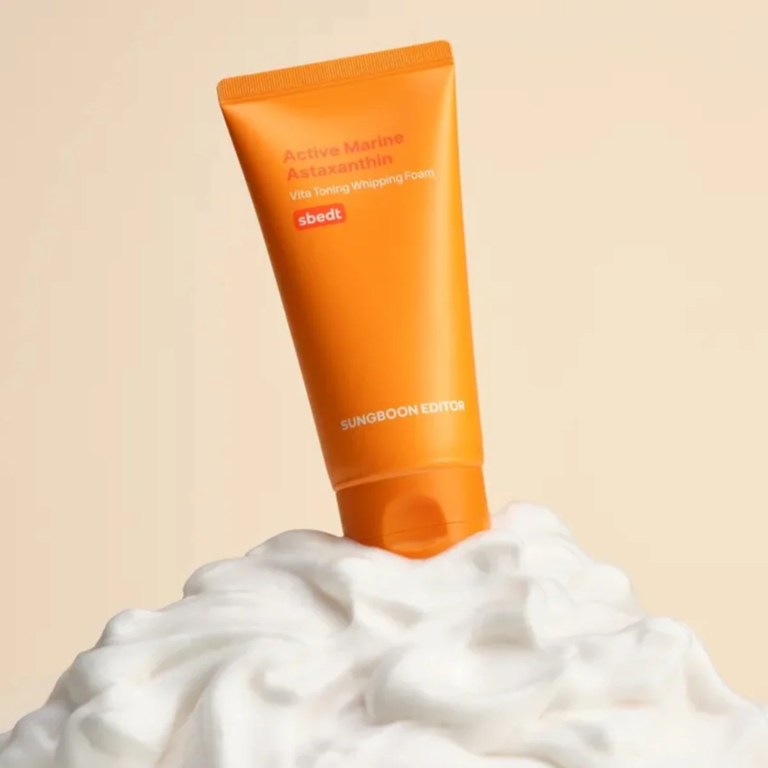 Sungboon Editor Active Marine Astaxanthin Vita Toning Whipping Foam 120g - Shop K-Beauty in Australia