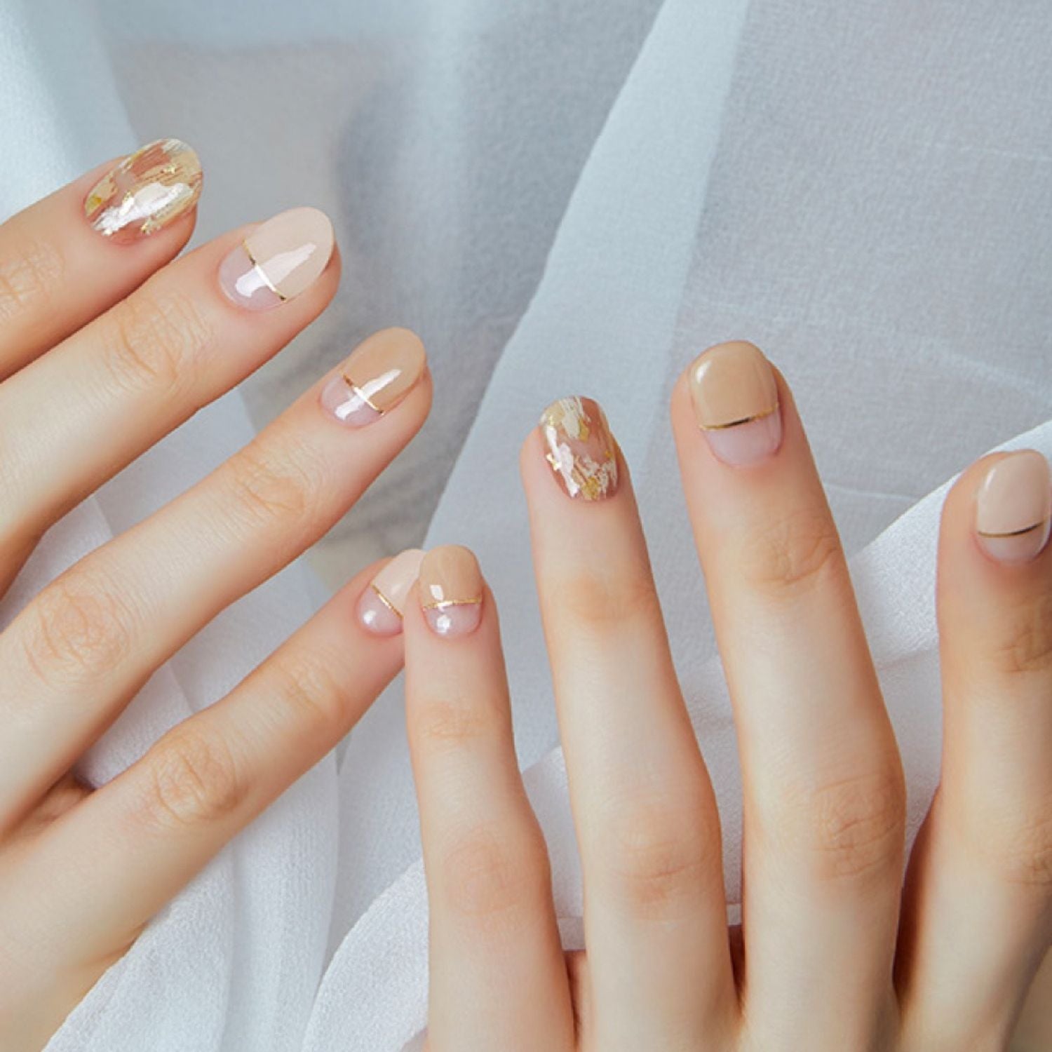 Ohora Semi-Cured Gel Nail - N Ombrer Beige - Shop K-Beauty in Australia