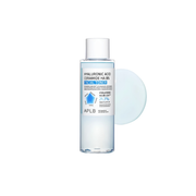 APLB Hyaluronic Acid Ceramide HA B5 Facial Toner in a 160ml bottle, showing the clear liquid and sleek packaging.