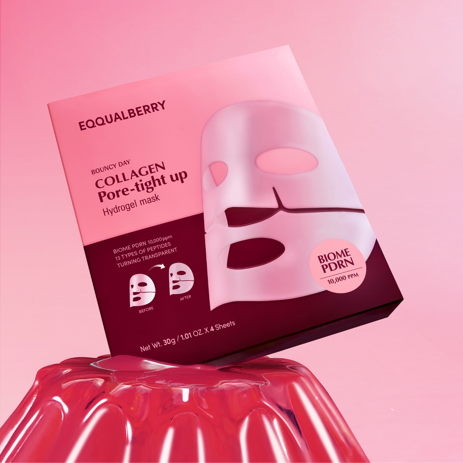 Eqqualberry Collagen Pore Tight Up Hydrogel Mask 1pc - Shop K-Beauty in Australia