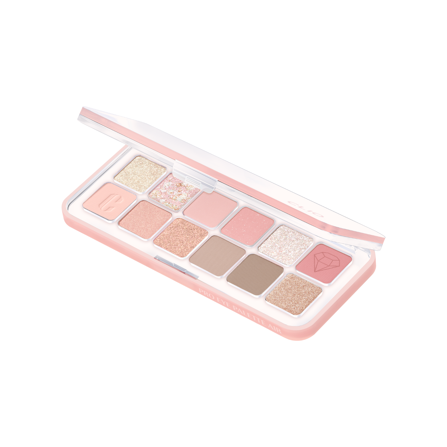Clio Pro Eye Palette Air luxury eyeshadow palette with multiple shades in sleek packaging, perfect for eye makeup looks.