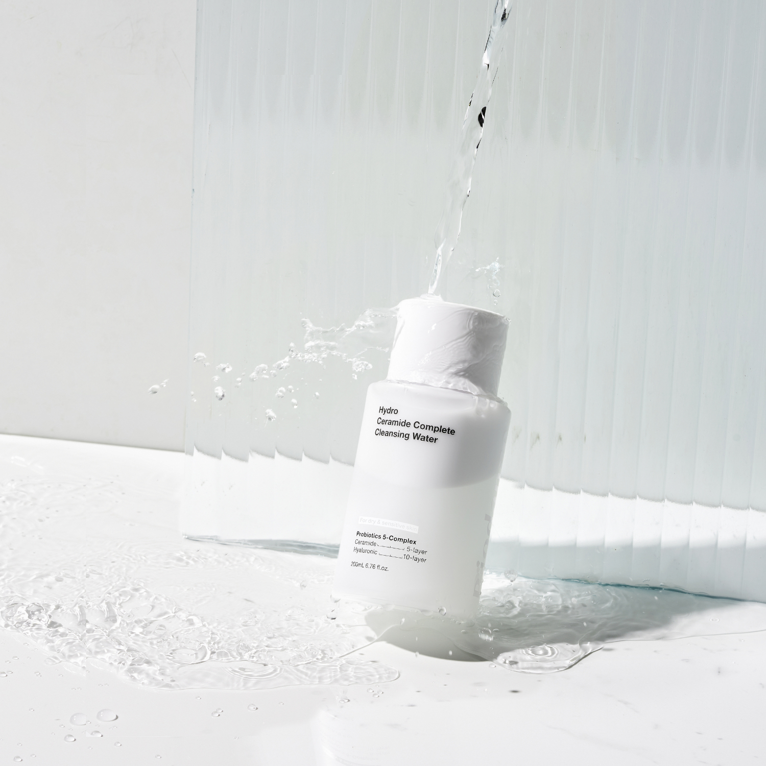 Biodance Hydro Ceramide Complete Cleansing Water 200ml, oil-free micellar water with hydrating ceramides for gentle skin cleansing
