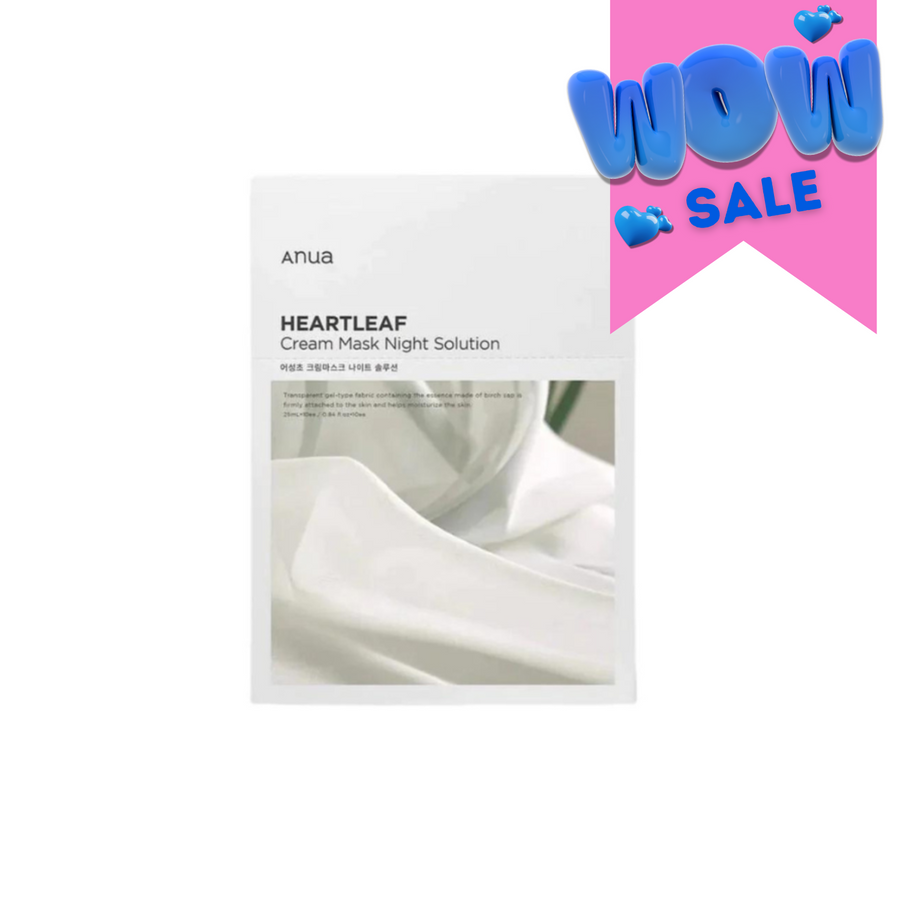 Anua Heartleaf Cream Sheet Mask Night Solution 1pc - Shop K-Beauty in Australia