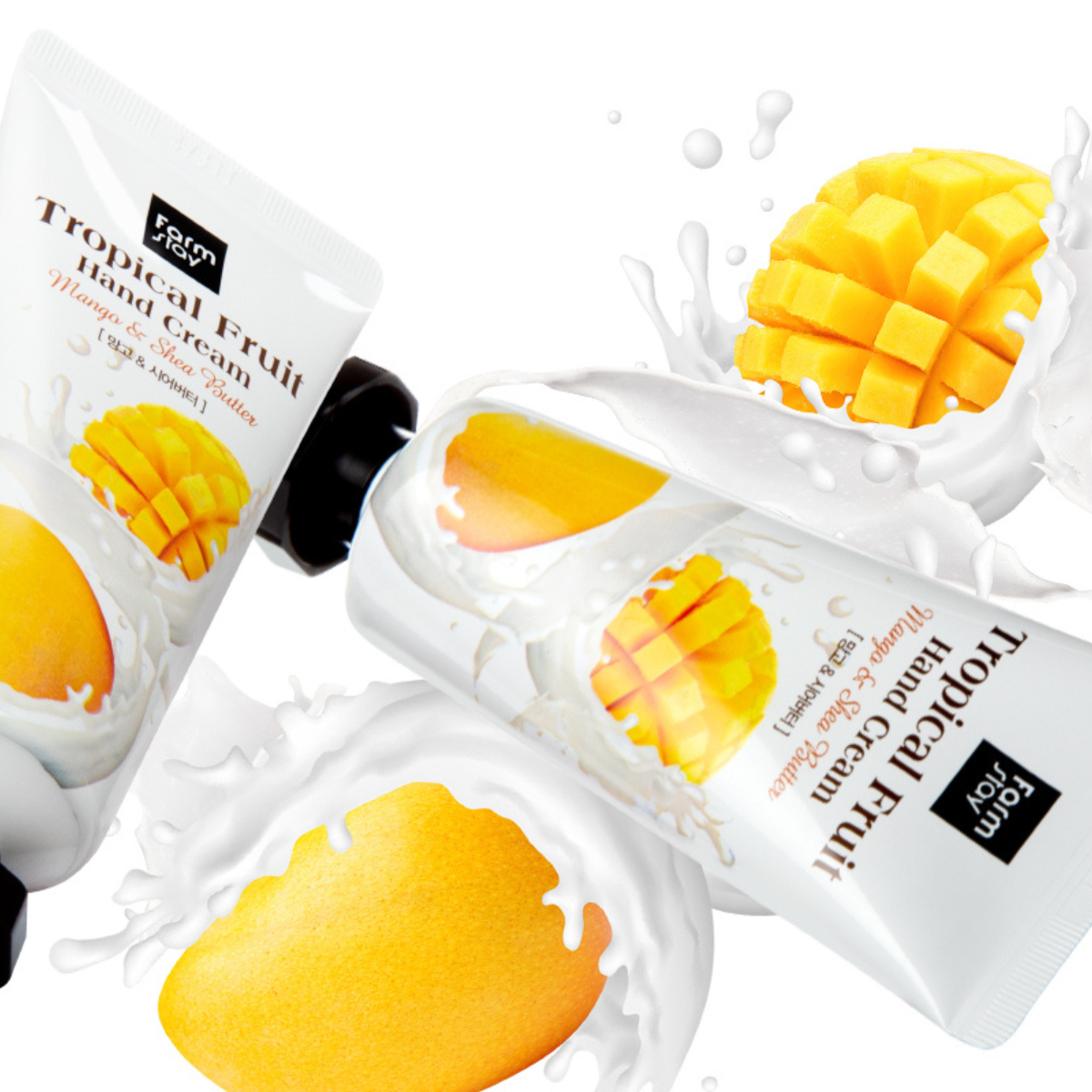Farmstay Tropical Fruit Hand Cream Mango & Shea Butter 50ml - Shop K-Beauty in Australia