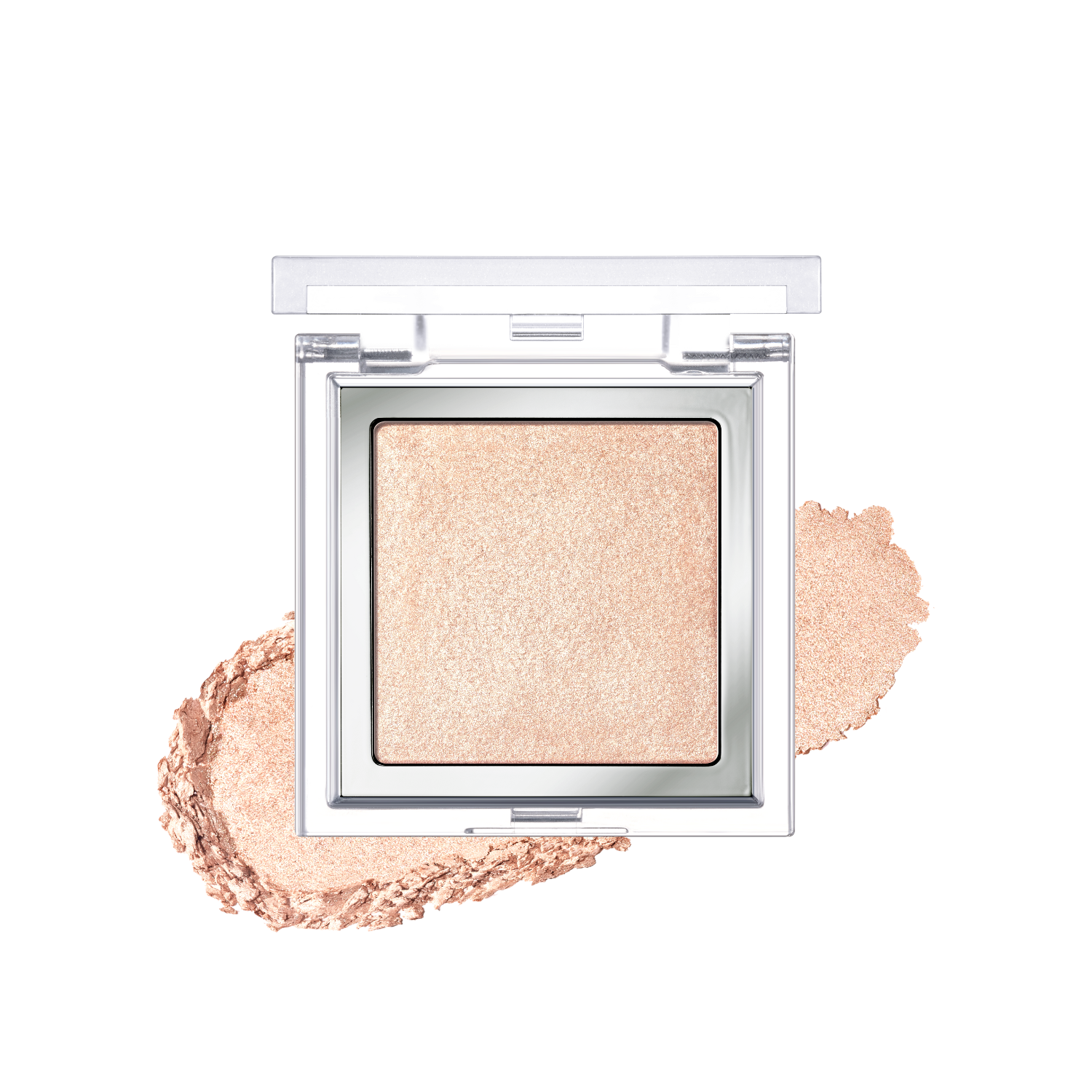Clio Luxury Koshort Special Edition glass and highlighter set with shimmering highlighter stick and sleek glass container.