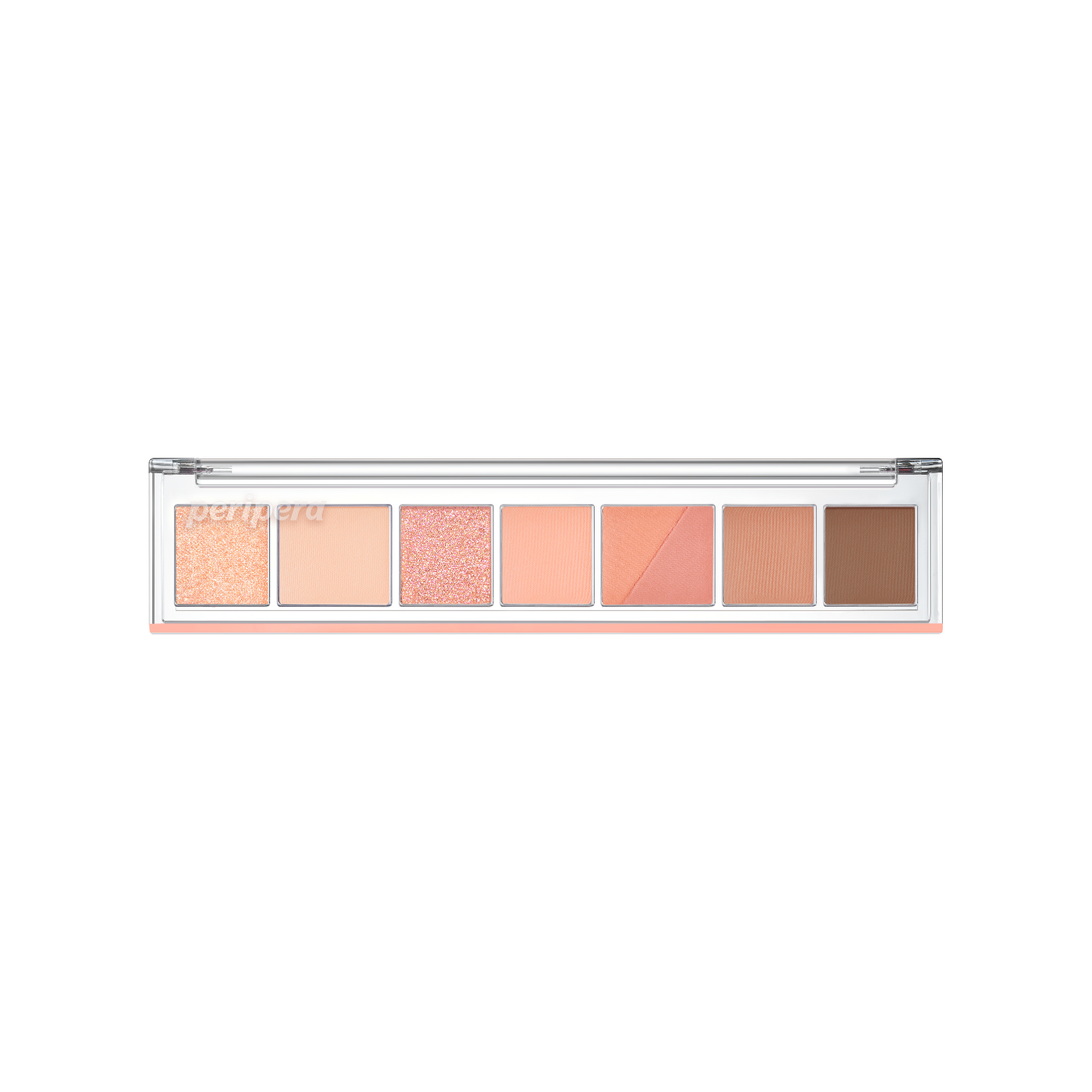 Peripera All Take Mood Eyeshadow Palette with multiple neutral and vibrant shades in a compact eyeshadow set.