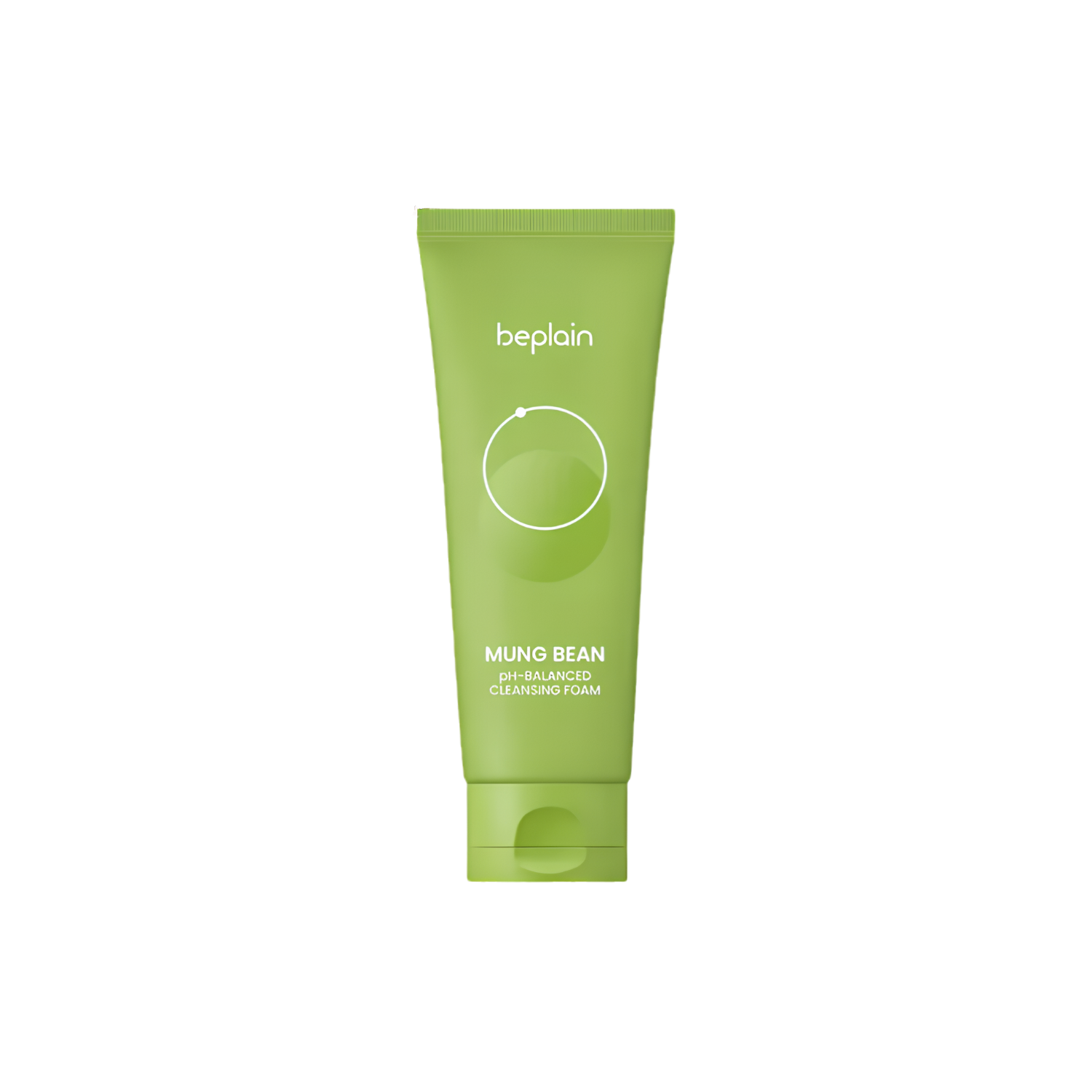 Beplain mung bean pH-balanced cleansing foam in a clear gel and foam cleanser bottle, suitable for gentle facial cleansing.