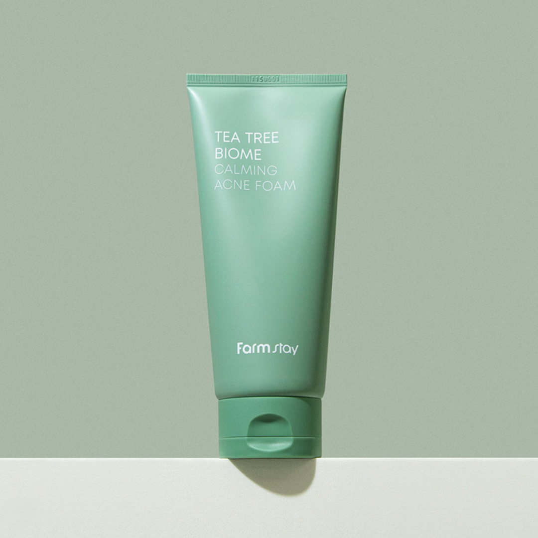 Farmstay Tea Tree Biome Calming Acne Foam 180ml - Shop K-Beauty in Australia