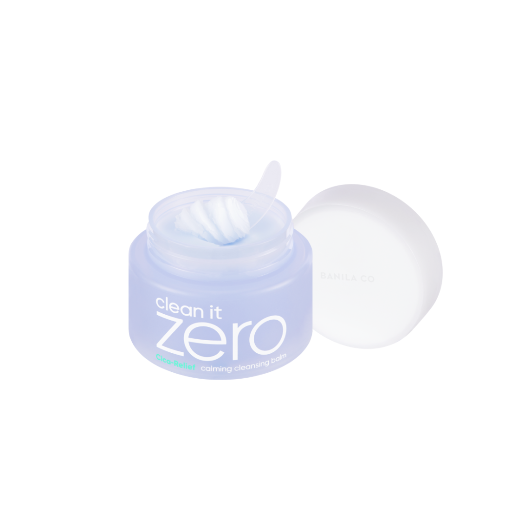 Banila Co Clean It Zero Cleansing Balm Original and Calming bundle in 100ml jars, with soothing ingredients for gentle makeup removal.