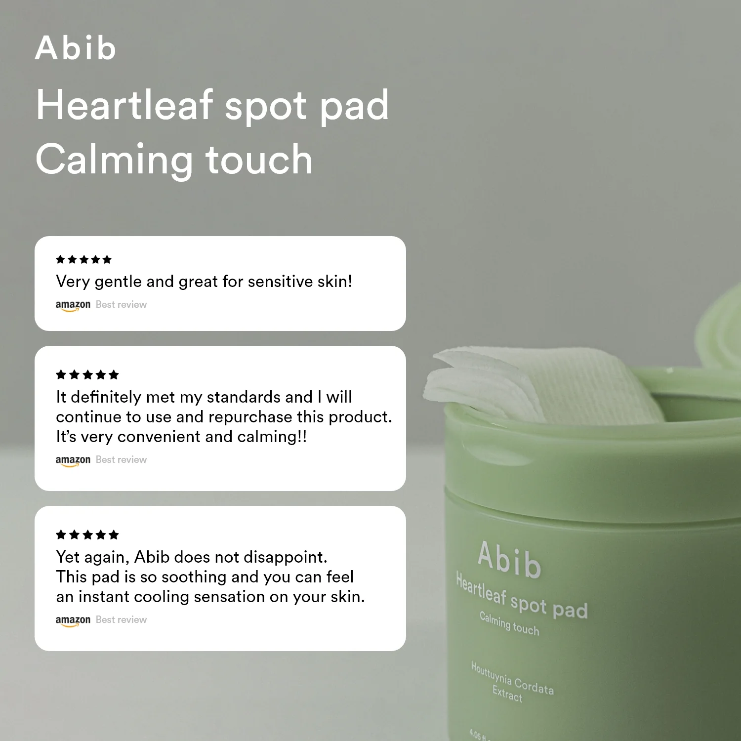 Abib Heartleaf Spot Pad Calming Touch 80pcs - Shop K-Beauty in Australia