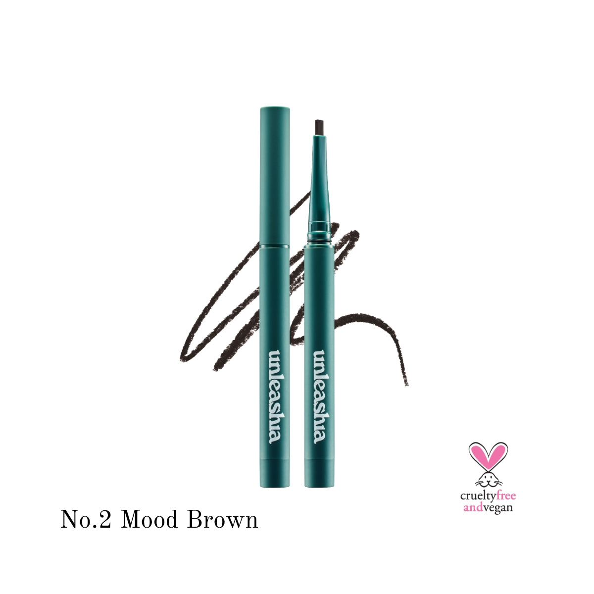 Unleashia Easy Glide Flat Liquid Eyeliner pen with a sleek black tip, designed for precise and smooth eye line application.