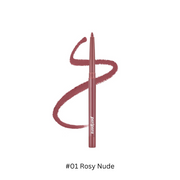 Peripera Ink Velvet Lip Liner in a sleek pencil form, showcasing its smooth, creamy texture for precise lip lining and definition.