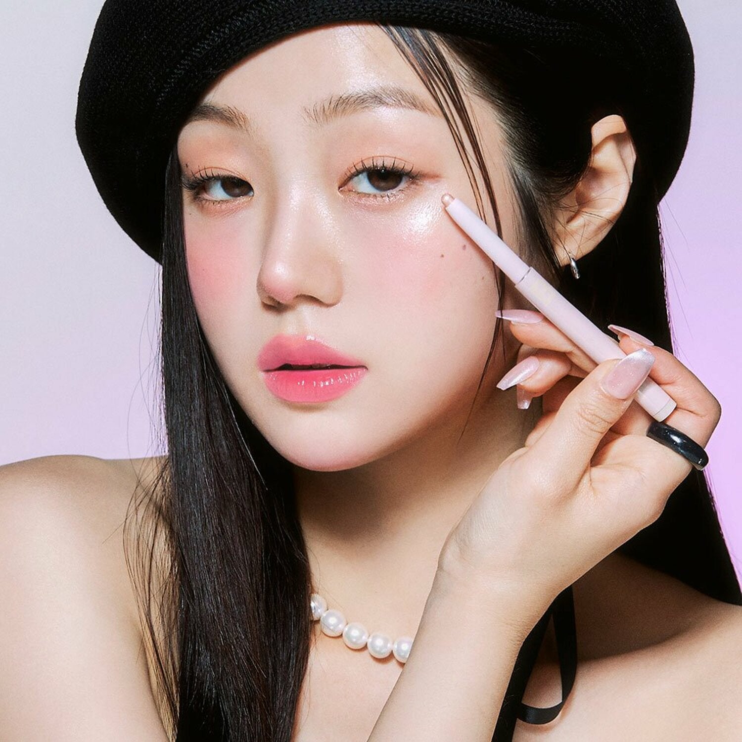 Banila Co B. By Banila Mood On Eye Color Stick eyeshadow in a creamy shade, displayed on the product with a smooth, cylindrical design.