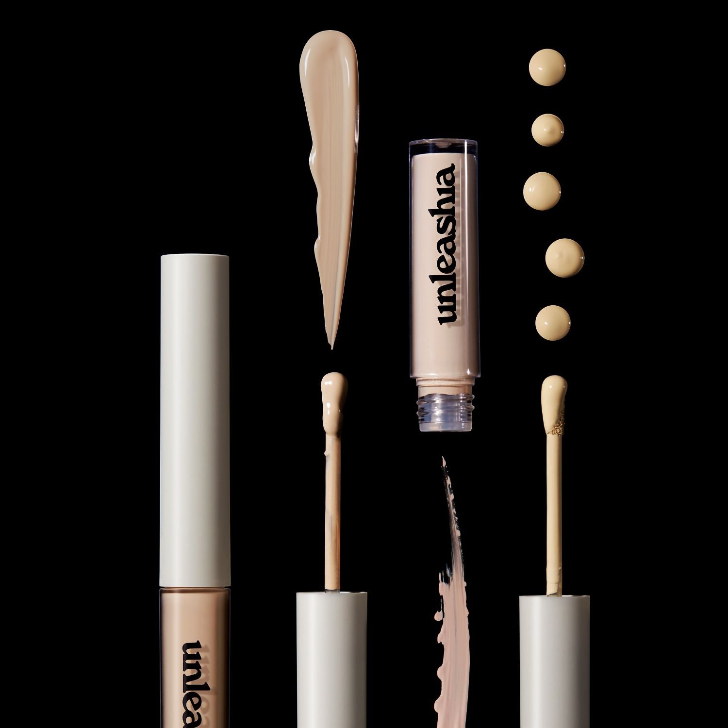 Unleashia Bye Bye My Blemish Concealer with two shades, featuring a concealer and corrector for flawless skin coverage.