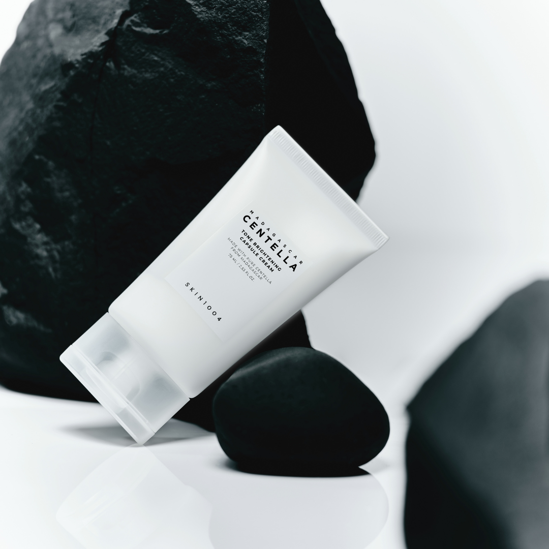 SKIN1004 Madagascar Centella Tone Brightening Capsule Cream 75ml face moisturizer with soothing and brightening ingredients.