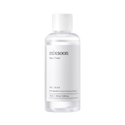 Mixsoon Bean Toner 100ml in a clear bottle with a white label, showing a gentle, clear liquid suitable for skincare.