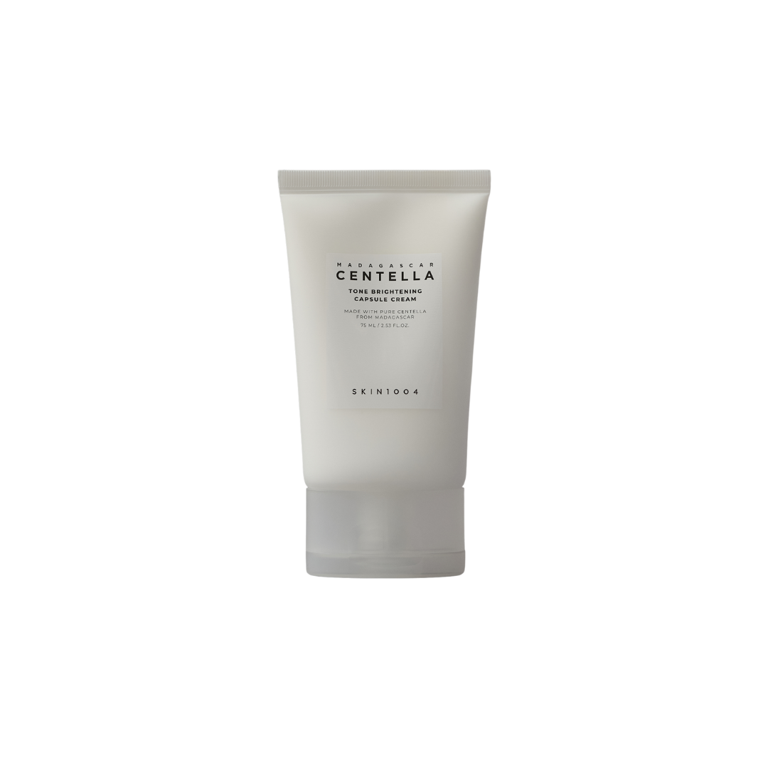 SKIN1004 Madagascar Centella Tone Brightening Capsule Cream 75ml face moisturizer jar with capsule design and brightening label
