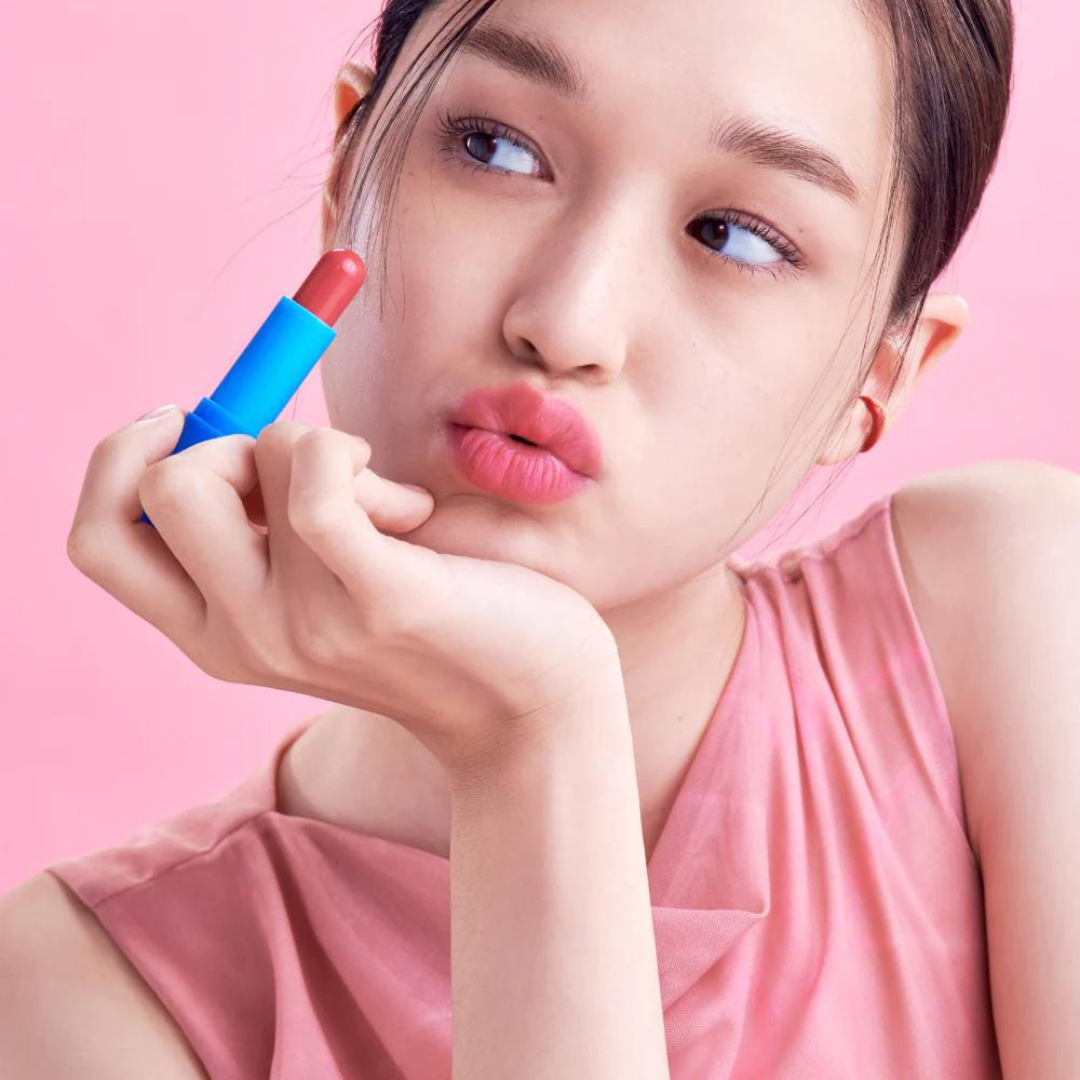 TOCOBO Powder Cream Lip Balm in 3.5g, featuring two color options, showing smooth, creamy texture in a compact tin.
