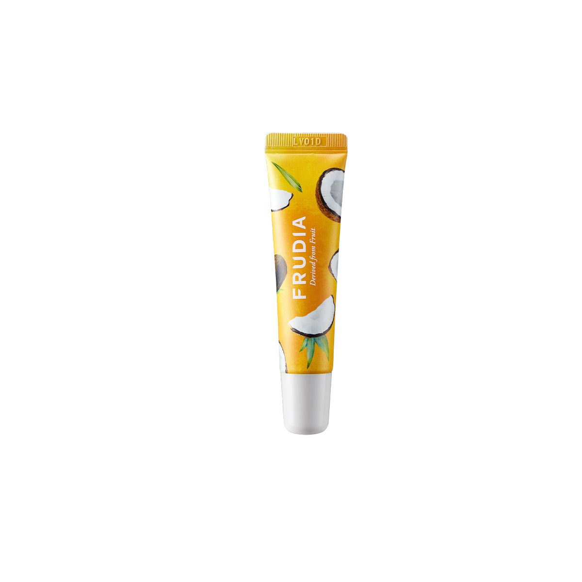 Frudia Coconut Honey Salve Lip Cream 10g, nourishing lip balm in a small jar with a coconut honey formula for soft lips.