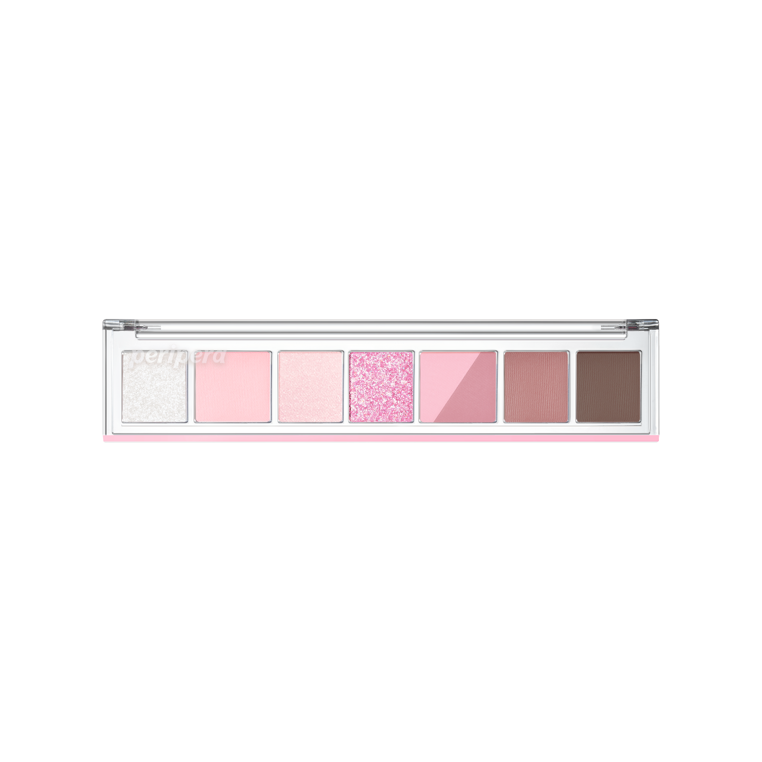 Peripera All Take Mood Eyeshadow Palette with four colorful shades displayed in rectangular pans on a neutral background.