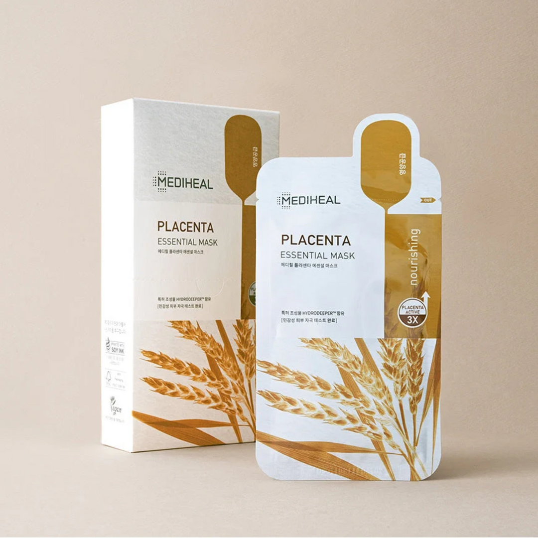 Mediheal Placenta Essential Mask 10pcs/Box - Shop K-Beauty in Australia