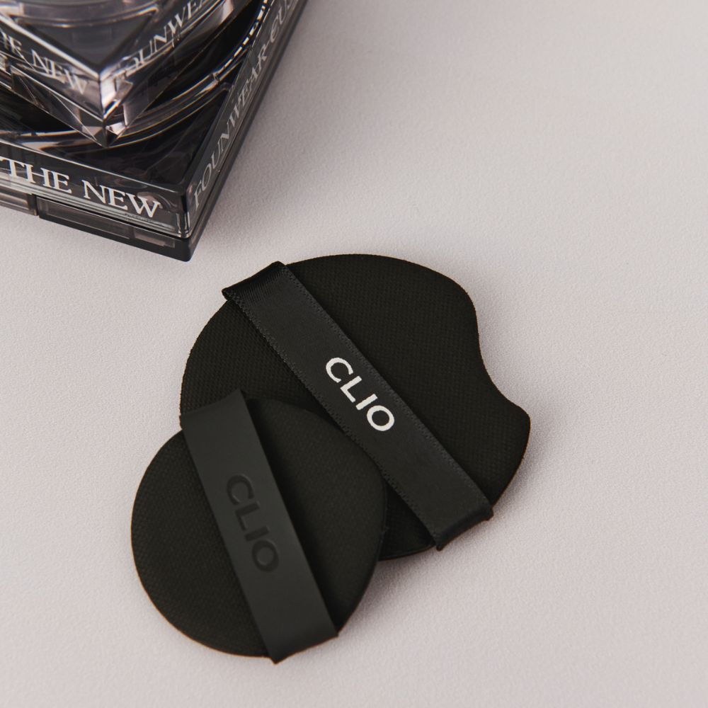 Clio Kill Cover The New Foundwear Cushion Mini foundation compact with open sponge applicator and cushion inside.