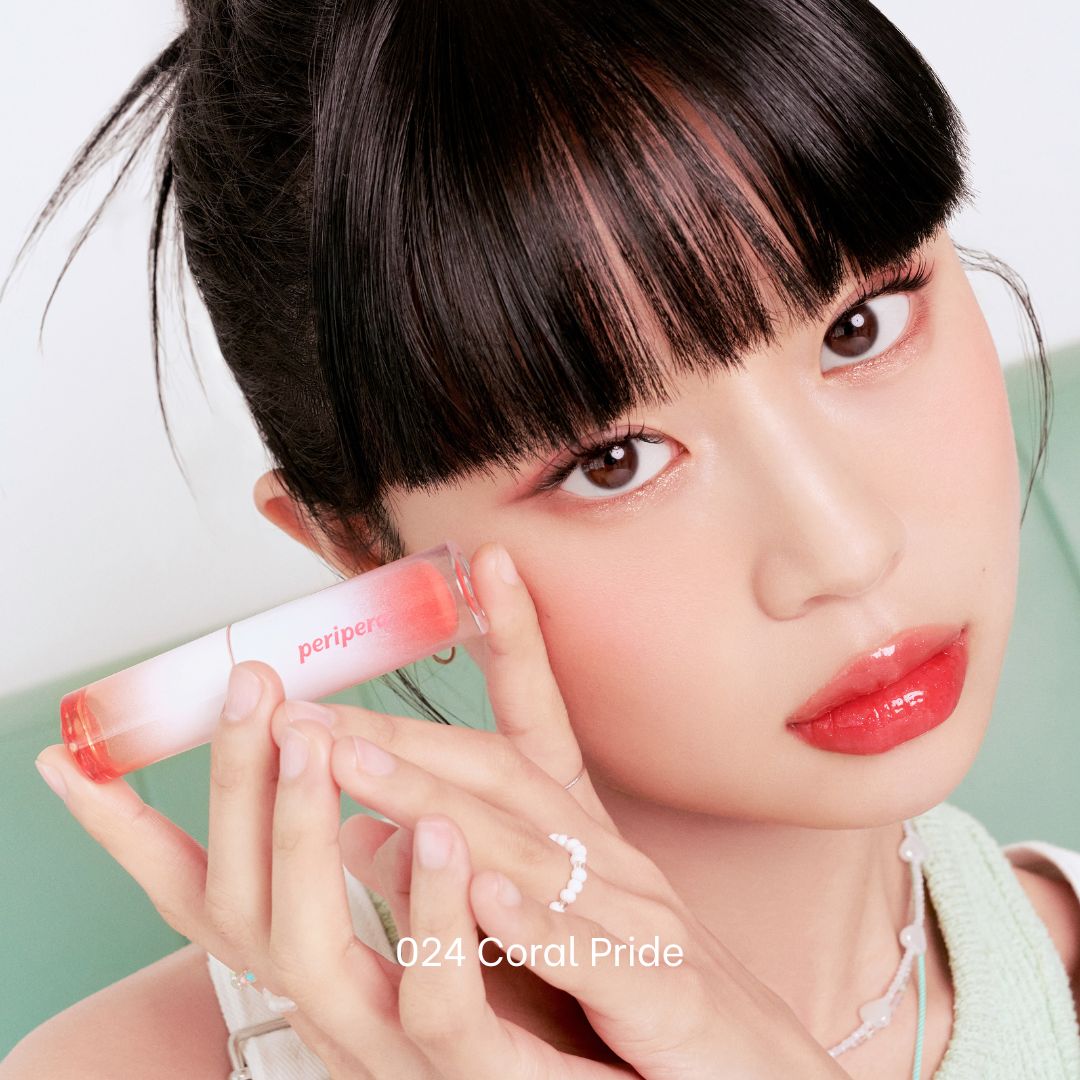 Peripera Ink Mood Glowy Tint Soda Cafe version in a sleek lip tint tube with a bright, playful design.