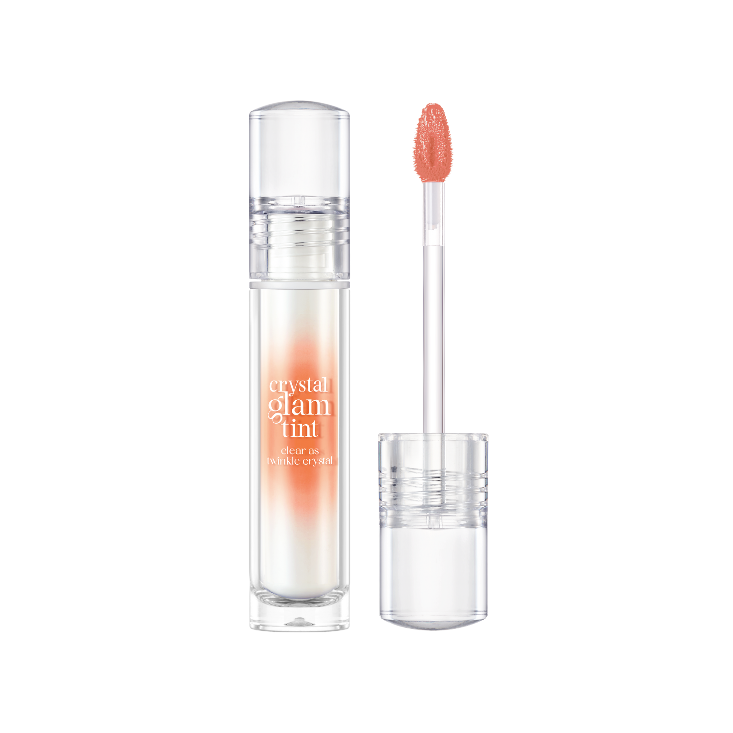 Clio Crystal Glam Tint Lip Tint in luxury Koshort Special Edition, showcasing a sleek tube of vibrant, glossy lip color.